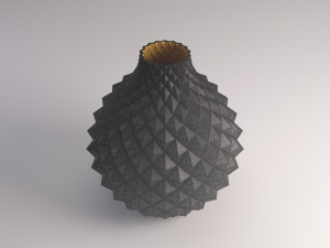 ceramic vase---diamond relief 3D 模型