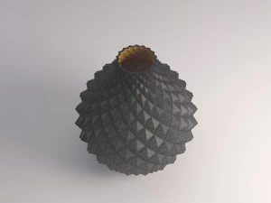 ceramic vase---diamond relief 3D Model