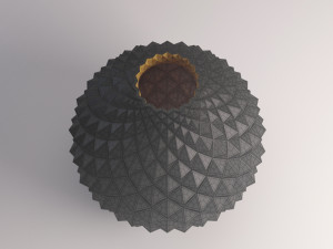 ceramic vase---diamond relief 3D 模型
