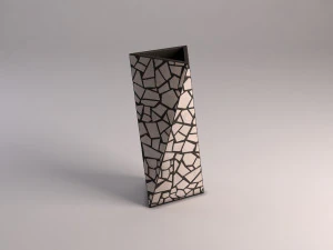 vaso de cer&acirc;mica --- incrustado Modelo 3D