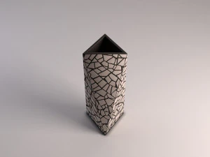 vaso de cer&acirc;mica --- incrustado Modelo 3D