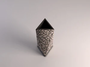vaso de cer&acirc;mica --- incrustado Modelo 3D