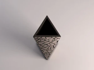 vaso de cer&acirc;mica --- incrustado Modelo 3D