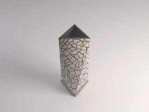 vaso de cer&acirc;mica --- incrustado Modelo 3D