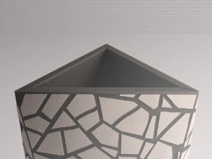 vaso de cer&acirc;mica --- incrustado Modelo 3D