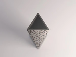 vaso de cer&acirc;mica --- incrustado Modelo 3D