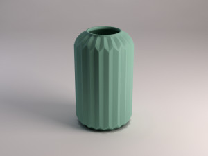 ceramic vase---ridge Model 3D