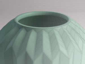 ceramic vase---ridge 3D 모델