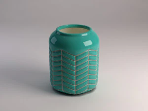 ceramic vase---toothed pattern 3D Model