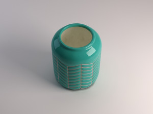 ceramic vase---toothed pattern 3D Модель