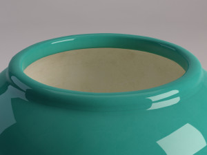 ceramic vase---toothed pattern 3D Модель