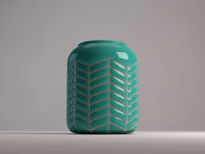 ceramic vase---toothed pattern 3D Model
