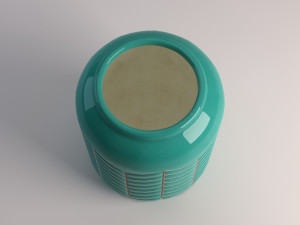 ceramic vase---toothed pattern 3D Модель