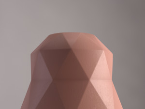 3d ceramic vase---triangular relief model Modelo 3D