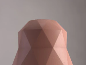 3d ceramic vase---triangular relief model 3D Model
