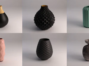 Keramikvase---Kollektion 3D Modell