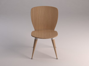 chair---wood and plastic 3D Model