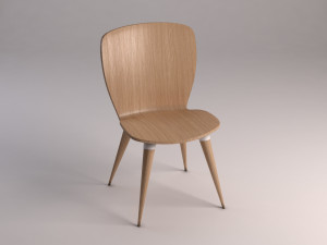 chair---wood and plastic Modelo 3D