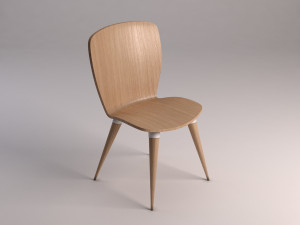 chair---wood and plastic Modelo 3D