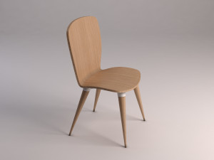 chair---wood and plastic Modelo 3D