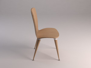 chair---wood and plastic Modelo 3D