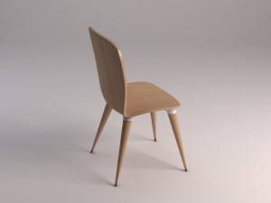 chair---wood and plastic Modelo 3D