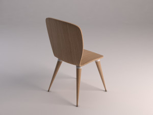 chair---wood and plastic Modelo 3D