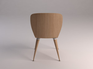 chair---wood and plastic Modelo 3D