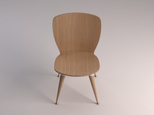 chair---wood and plastic Modelo 3D