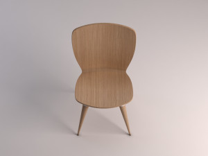 chair---wood and plastic Modelo 3D