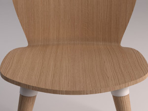 chair---wood and plastic Modelo 3D