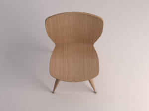 chair---wood and plastic Modelo 3D