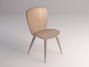 chair---wood and plastic Modelo 3D