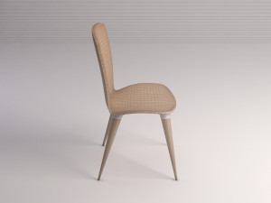chair---wood and plastic Modelo 3D