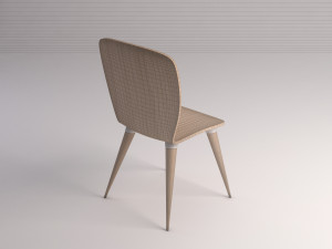 chair---wood and plastic Modelo 3D