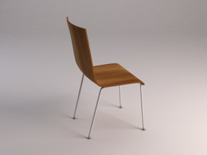 chair---wooden school chair Modelo 3D