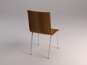 chair---wooden school chair Modelo 3D