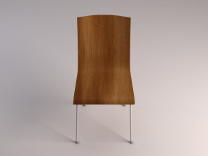 chair---wooden school chair Modelo 3D