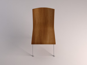 chair---wooden school chair Modelo 3D