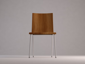 chair---wooden school chair Modelo 3D