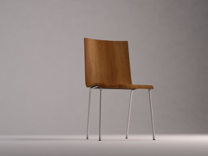 chair---wooden school chair Modelo 3D