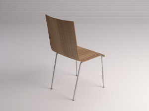 chair---wooden school chair Modelo 3D