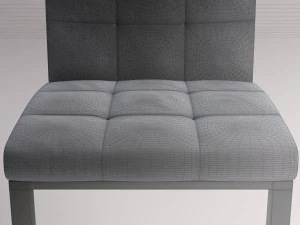 cadeira --- processado e bip&eacute; Modelo 3D