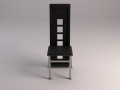 chair---wave back plastic and aluminium 3D Модель