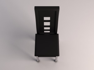 chair---wave back plastic and aluminium Modelo 3D