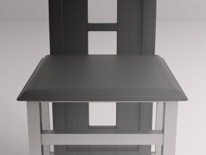 chair---wave back plastic and aluminium Modelo 3D