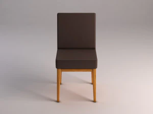 Stuhl &ndash; Wolle und Holz 3D Modell
