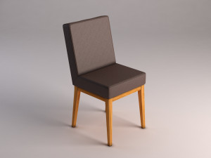 chair---wool and wood Modelo 3D