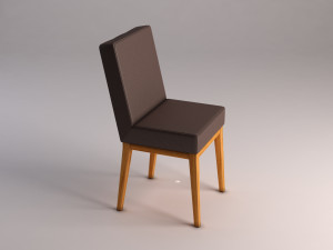 chair---wool and wood Modelo 3D