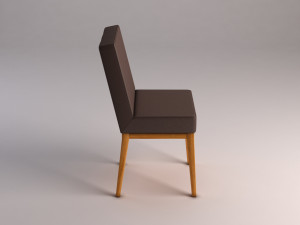 chair---wool and wood Modelo 3D
